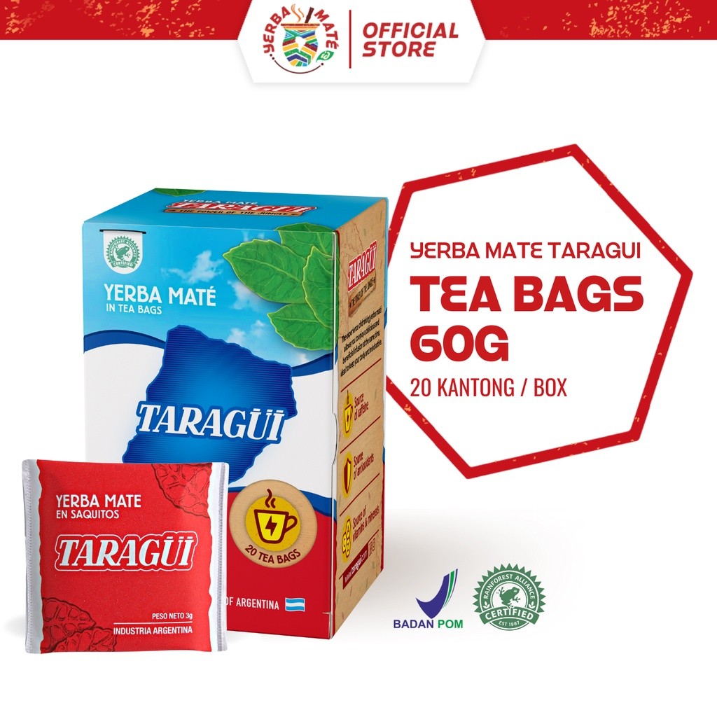 

Taragui Yerba Mate Tea Bags 60g | Teh Celup Botanikal Argentina