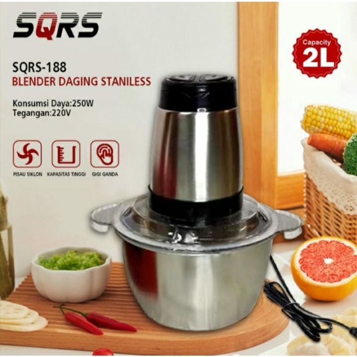 CHOPPER SQRS 188 | Chopper Serbaguna Kapasitas 2 Liter SQRS 188