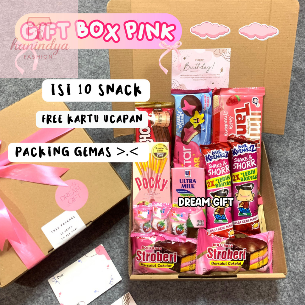 

Hampers Terbaru / Gift Box Hampers Ulang Tahun Hadiah Wisuda Kado Ulang Tahun Gift Box Snack Kado Sidang by DreamGift