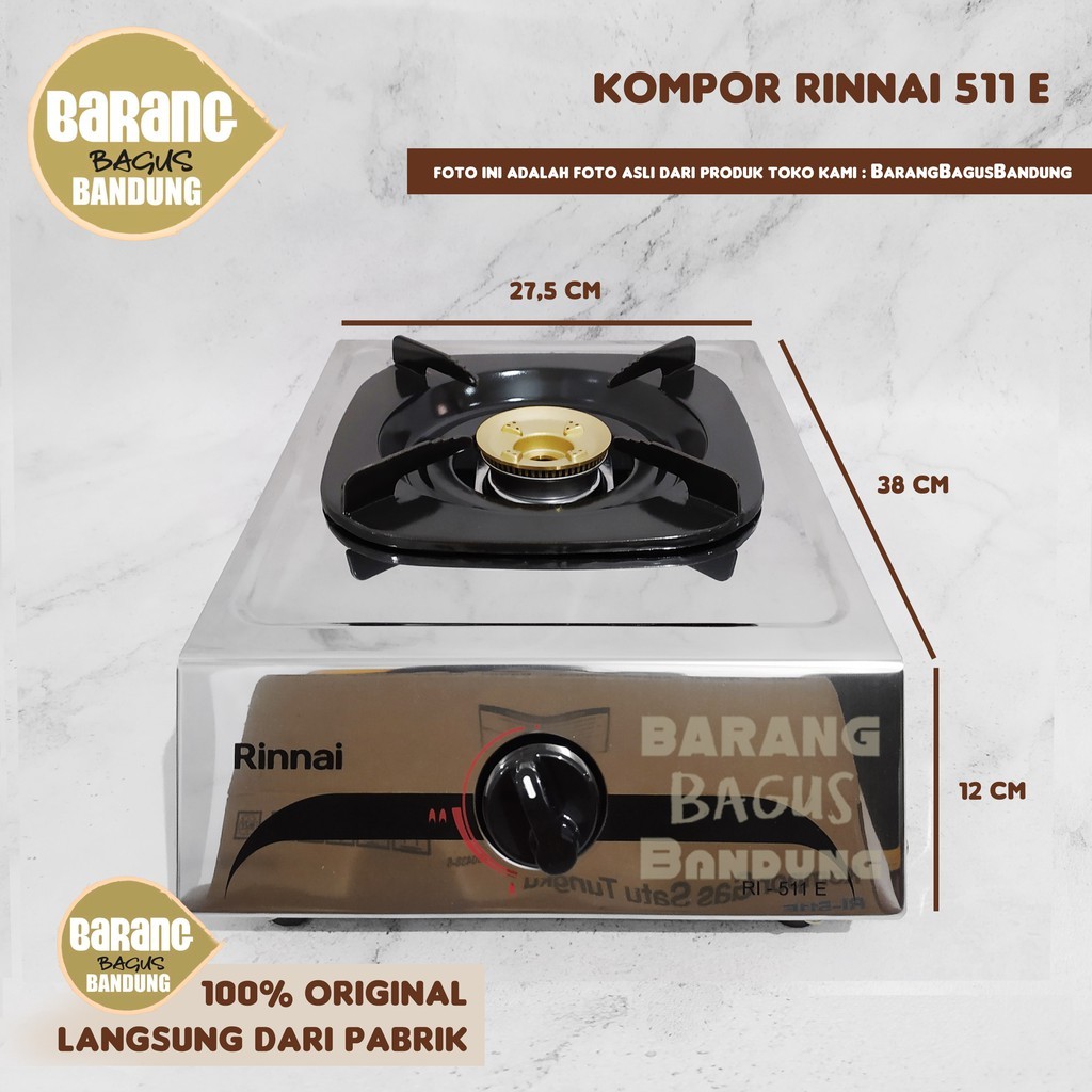 Kompor Rinnai 511E, Kompor Gas 1 Tungku