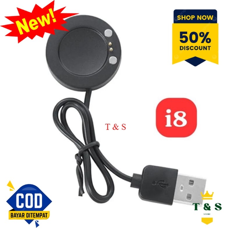 Kabel Cas Charger Smartwatch i8 Promax L T500+Pro Series8