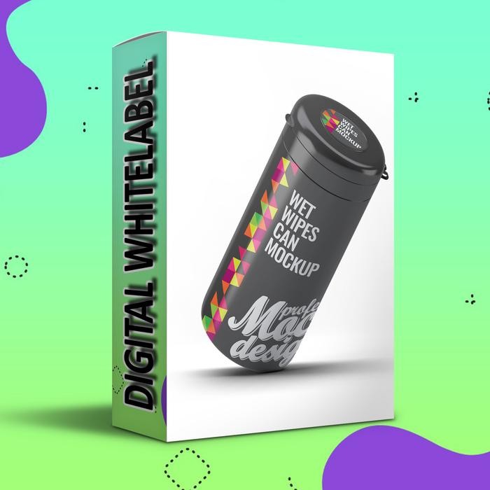 Desain Mockup Tisu Basah Pembersih