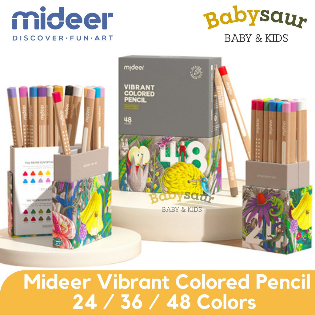 

Mideer Premium Vibrant Color Pencil Pensil Warna Alat Mewarnai Anak