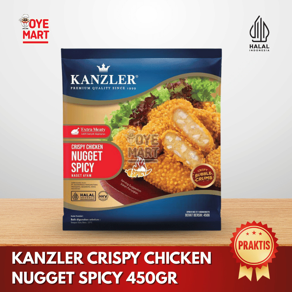 

KANZLER SPICY CRISPY CHICKEN NUGGET 450GR/NAGET KRISPI PEDAS /BESTSELLER