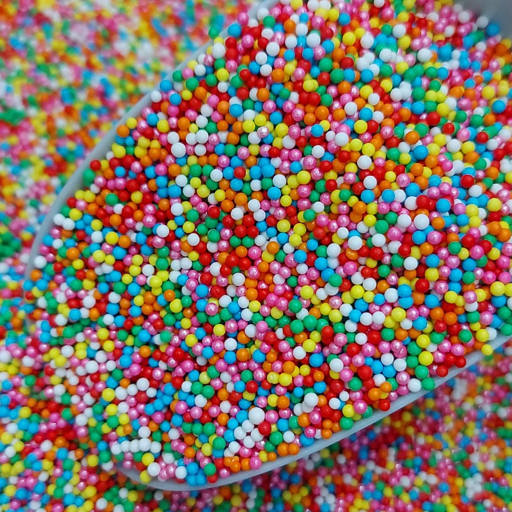 

Springkel toping Rainbow / Sprinkle Trimit Gula Hiasan Kue Warna - Warni Isi 250gram