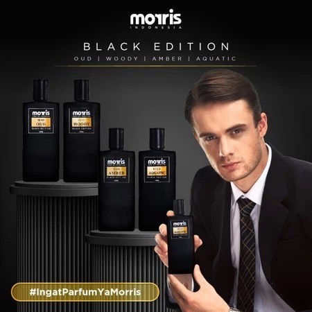 Morris Eau De Parfum Black Edition 100ml Parfum Pria Morris Parfum Morris