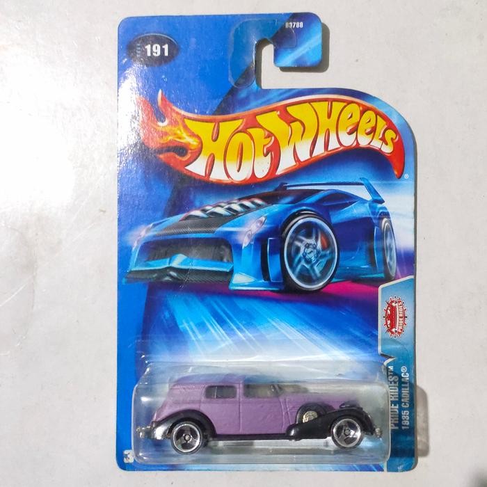 TR99 Hotwheels Hot Wheels 1935 35 Cadillac ungu 2004 Classic Caddy bas besi