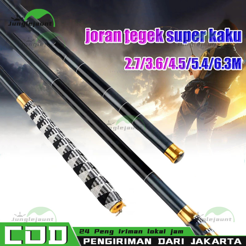 Ready Stock-joran tegek super kuat 10kg / joran tegek / tegek 450 murah ringan kuat / tegek pancing 