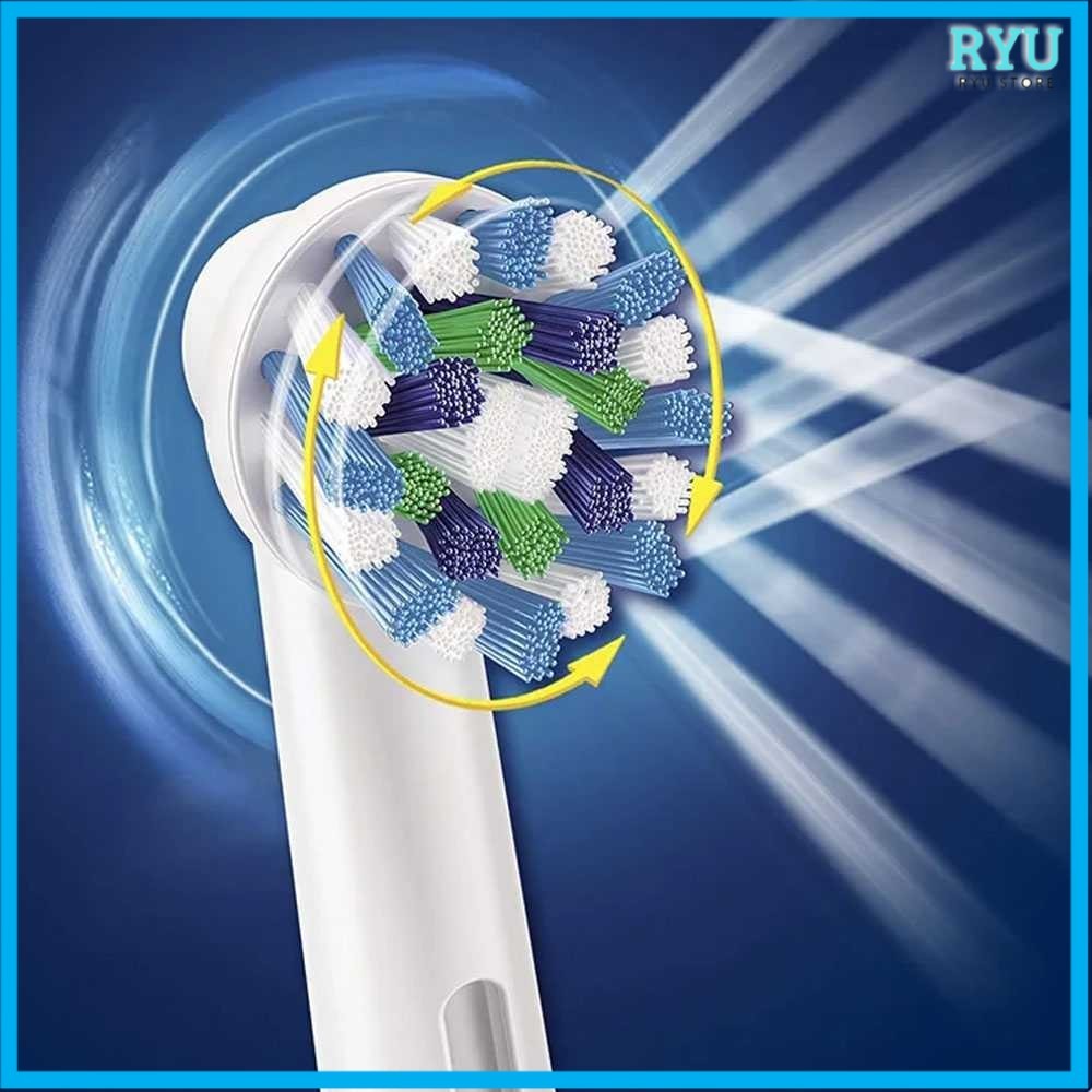 SEAGO Pengganti Kepala Sikat Gigi Elektrik Oral-B 4 PCS