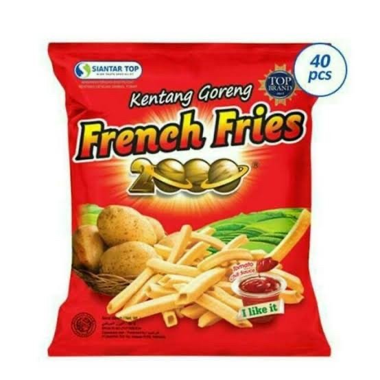 LL Chiki French Fries 2000 1 Dus Isi 40 Pcs French Fries 2000 9 gram