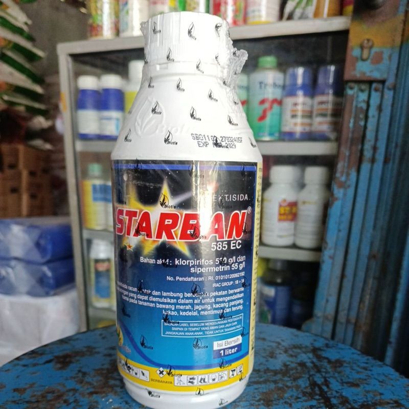 Insektisida Starban 585 EC (klorpirifos 530 g/l + sipermetrin 55 g/l) 1 Liter