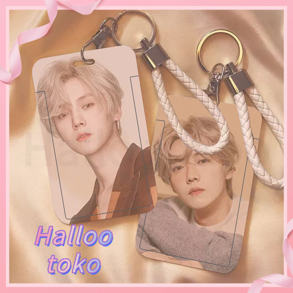 

ID CARD HOLDER MOTIF KAWAII TEMPAT KARTU PHOTOCARD PHOTO CARD Pelindung + Tali，Idol, artis laki-laki, kartu pos pria tampan, Lu Han