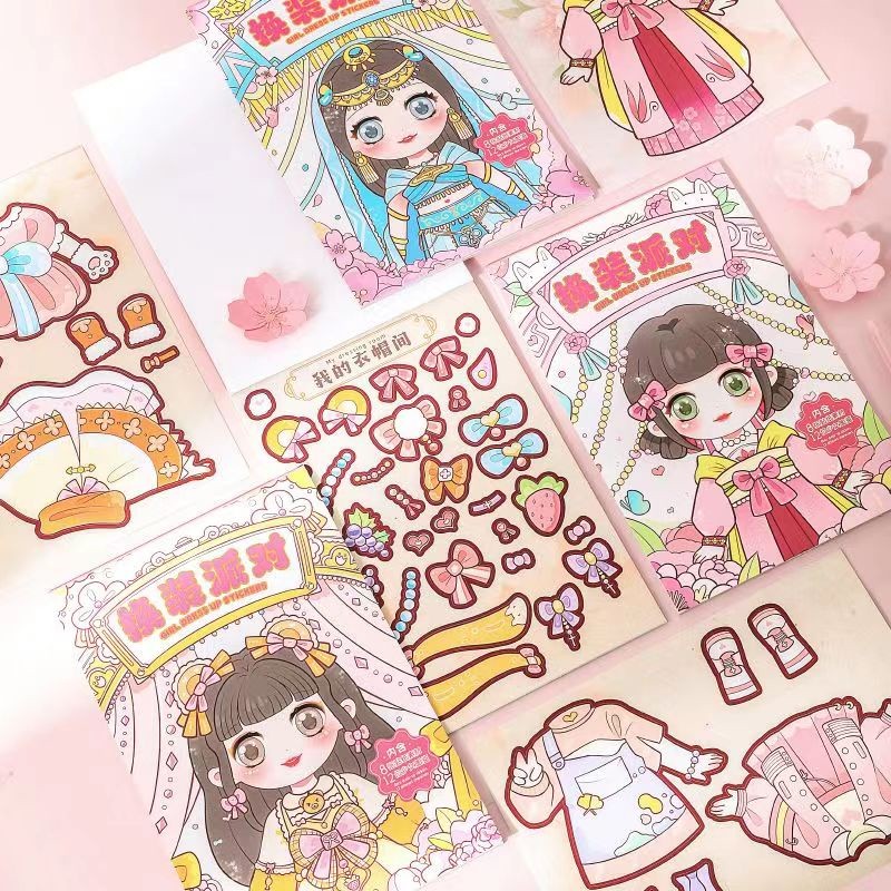 

Buku Stiker Rias Putri, Stiker Karakter Dandanan Anak Perempuan, Dekorasi Permata Berlian Kristal, Mainan Edukasi Anak