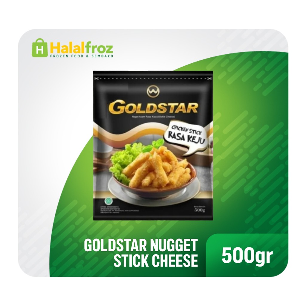 

Goldstar Nugget Stick Cheese 500 Gr Termurah, Terlaris, Paling mantap