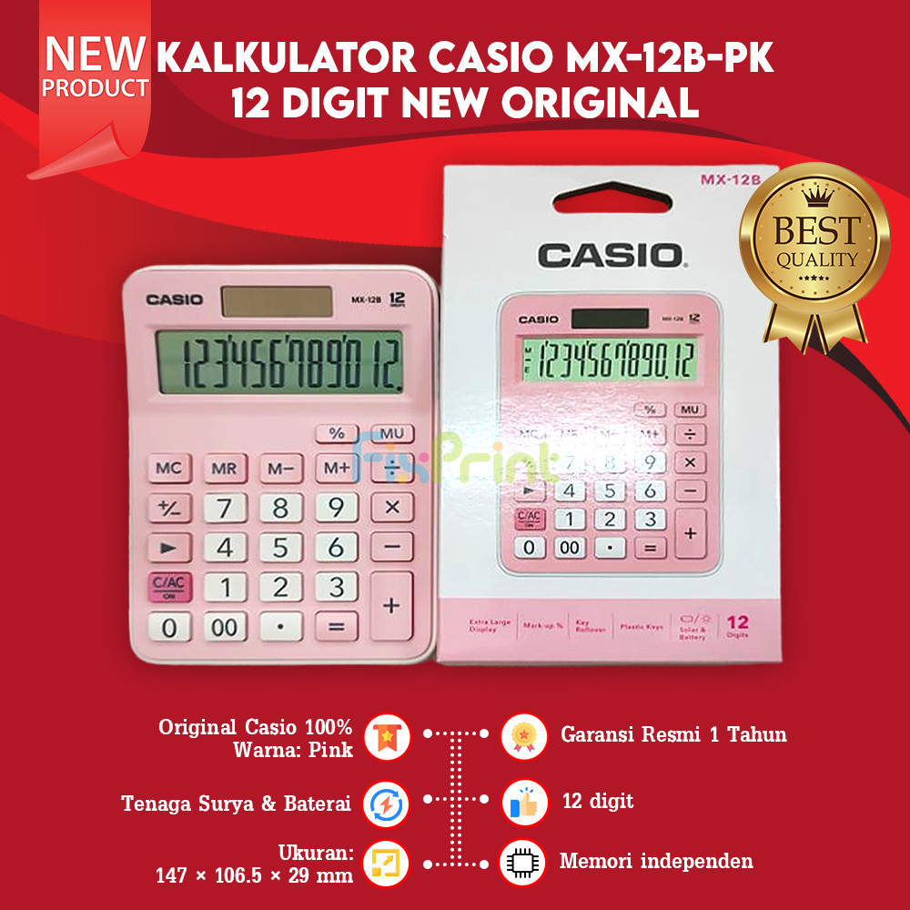 

Kalkulator Casio MX 12B Calculator Desktop 12 Digit New Original