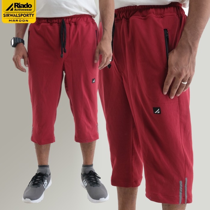 PROMO HARI RAYA -[Limited Stok] SIRWAL TRAINING / SIRWAL OLAHRAGA SPORTY BAHAN LOTTO / RIADO - maroo