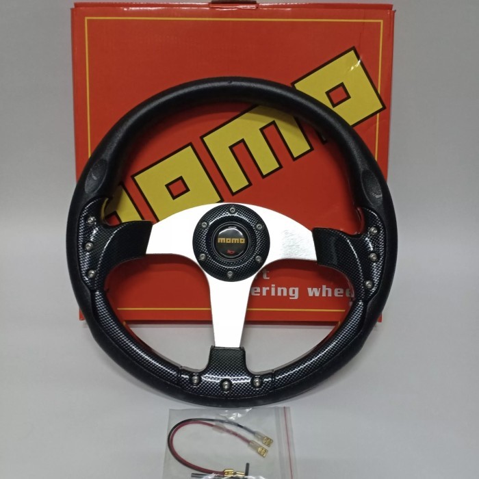Stir setir racing MOMO 14" inch carbon