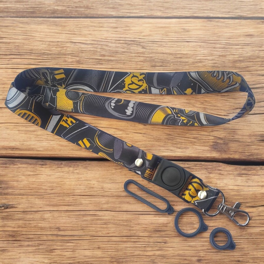 

Lanyard 2 Cm Motif PILOK GRAVITY Name Tag Bonus 3 Karet