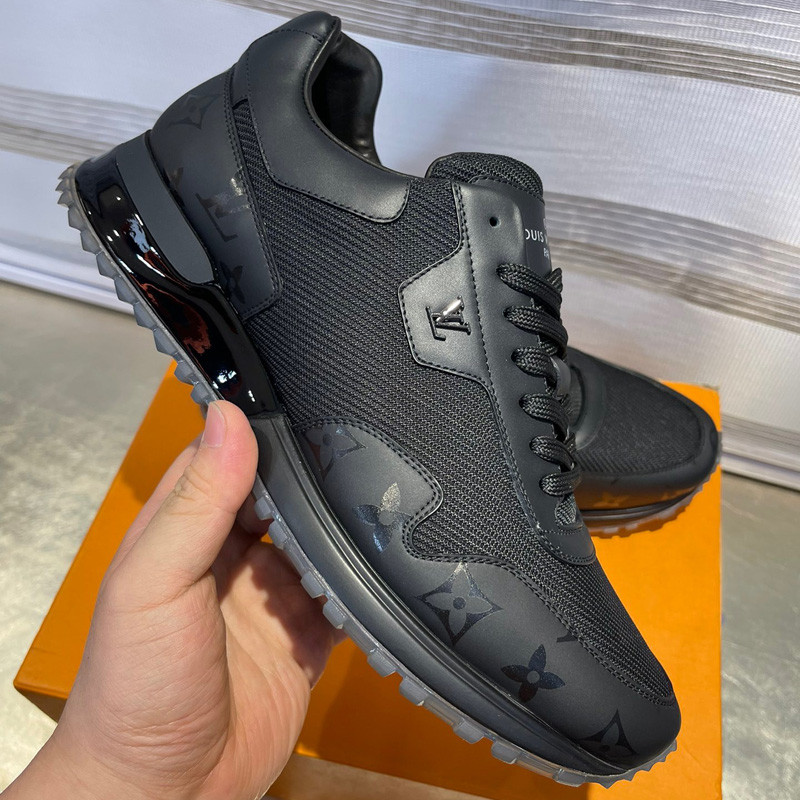 Louis Vuitton sepatu laki-laki, sepatu olahraga LV, pakai sepatu papan cek, sepatu laki-laki