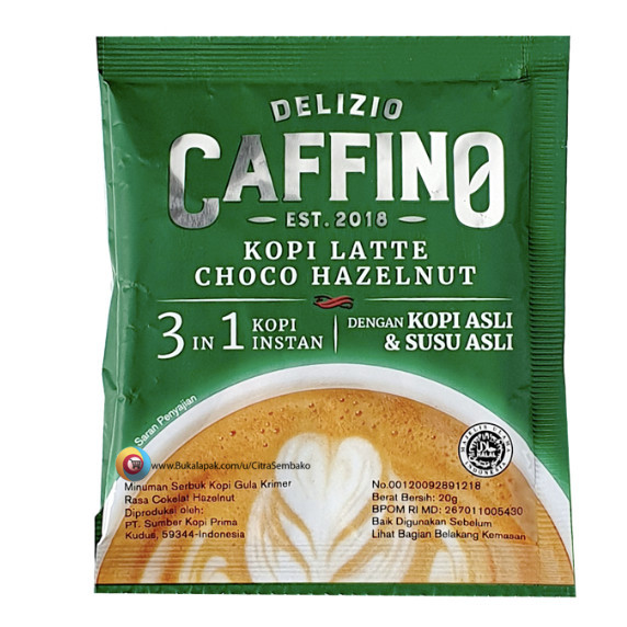 

[Tokome23] COD (1 renceng 10 PCS) Caffino Kopi Latte Choco Hazelnut Sachet 20 gr