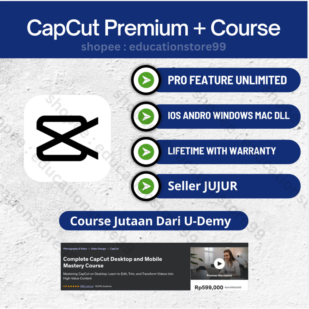 CapCut Pro Premium Lifetime - Solusi Edit Video Terbaik Kualitas & Pelayanan No. 1