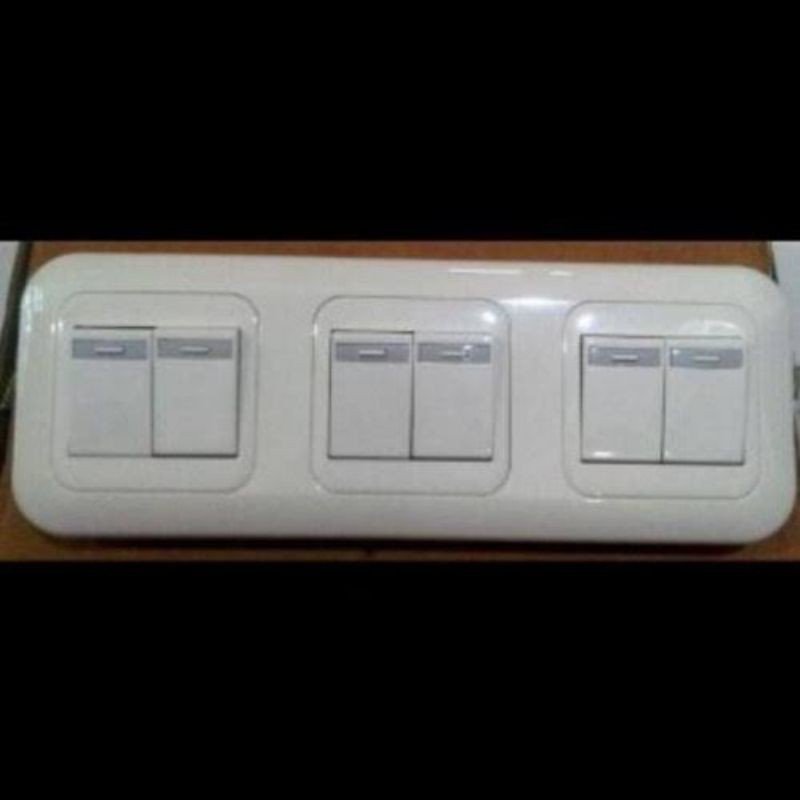 Panasonic saklar seri 3 gang saklar seri 3 kali colokan lampu gang 3 jumlah 6 saklar