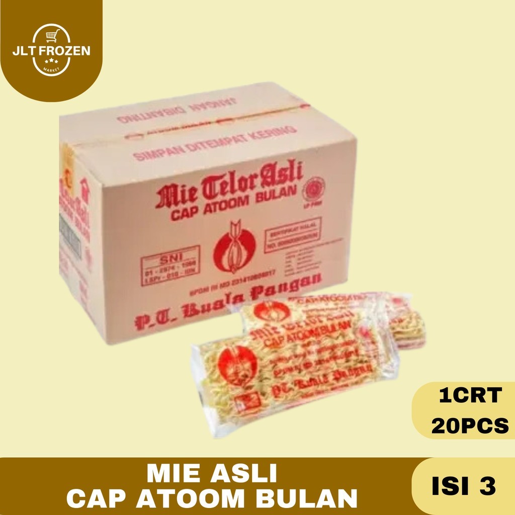 

Mie Telor Cap Atoom Bulan / Mie Telur / Cap Atom Isi 3 1 KARTON / 20 PCS
