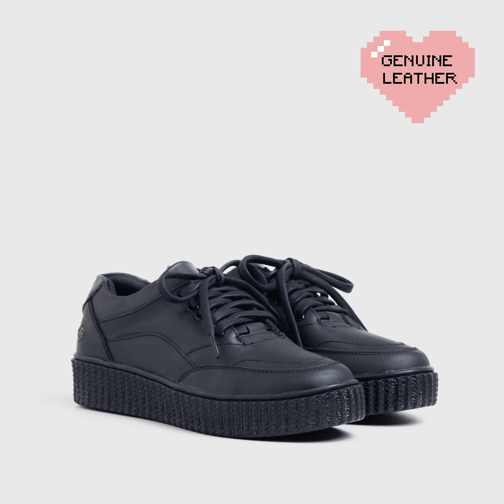 Adorableprojects - Medalion Sneakers Genuine Leather Black