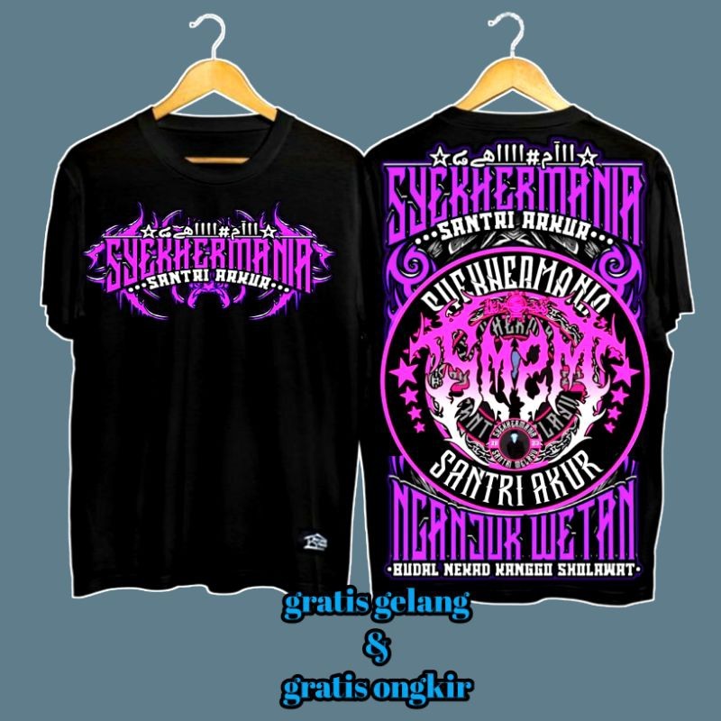 baju sholawat syekhermania NGANJUK WETAN CATTON COMBED PLASTISOL KEREN