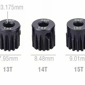 Gear Pinion 13t 14t 15t 48dp as 3.17mm RC Axial Scx RGT Austar RC 1/10 - 15t