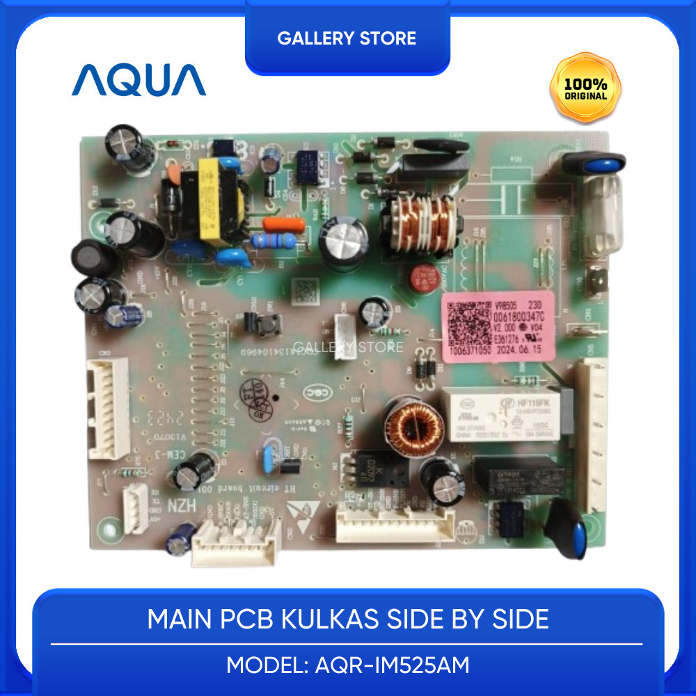 MAIN PCB KULKAS AQUA SIDE BY SIDE AQR-IM525AM AQR IM525AM