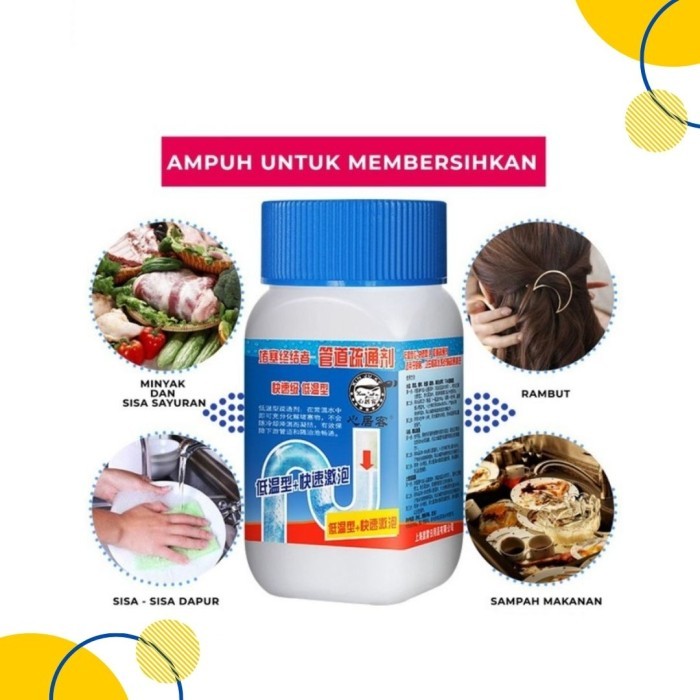 WILD TORNADO Serbuk Anti Sumbat Pipa - Pipa Mampet Langsung Lancar - TORNADO 268gr