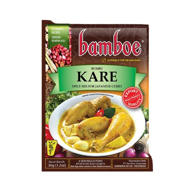 

Bamboe Bumbu Instan Kare 36gr