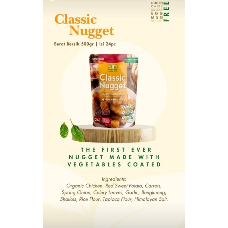 

NESVILLE - NUGGET CLASSIC ISI 24PCS 400GR - GLUTEN FREE