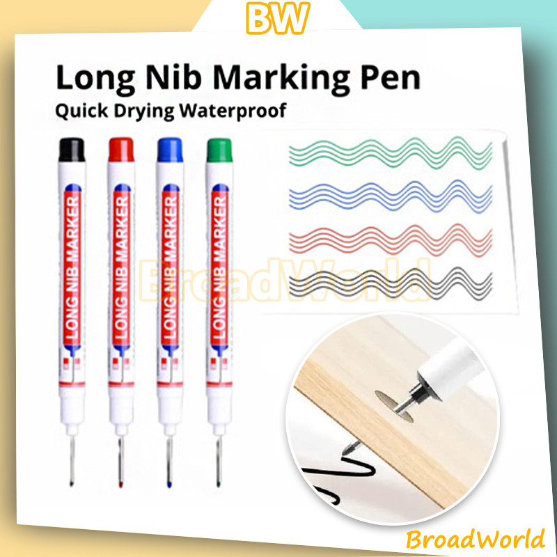 

Long Nib Marking Pen/Spidol marker/Permanent Marker Spidol Permanen Dual Tip