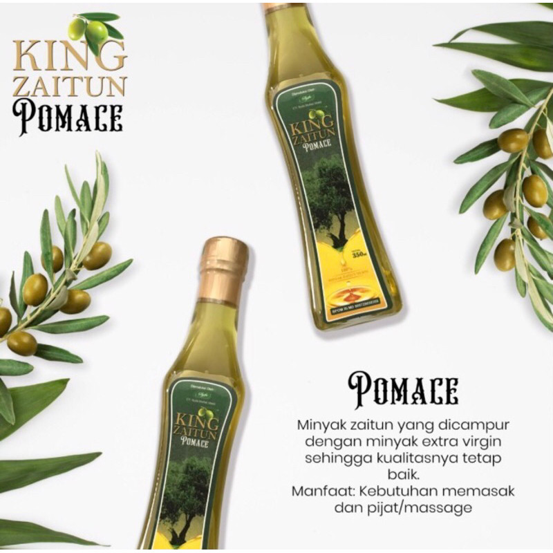 

MINYAK ZAITUN KING POMACE 350ml , 60ml