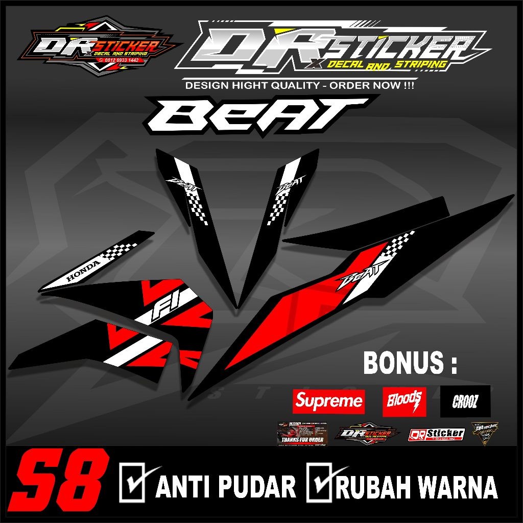 Striping Striping Sticker Beat Fi Esp Street 2016 2017 2018 2019 - Striping Beat Desain Simpel