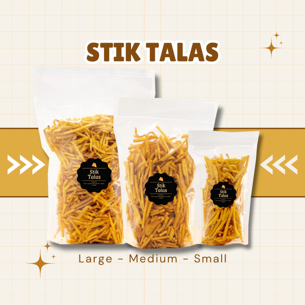 [DELISH SNACKS] Stik Talas Original / Snack Cemilan Camilan Jajajanan Asin Makanan Ringan Enak Gurih