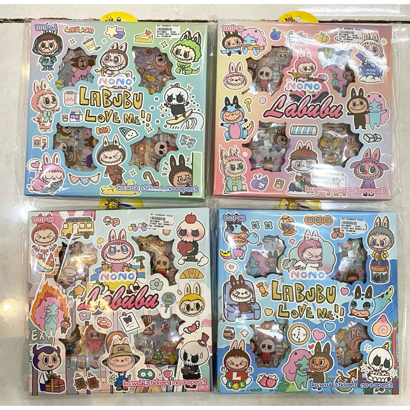 

Stiker box labubu labu labu karakter monster kartun anti air lucu isi 100 lembar pcs (06110086) ASC.co