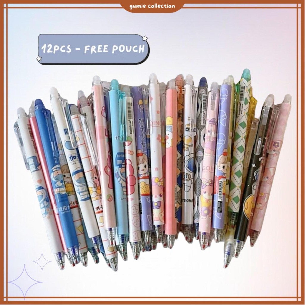 

GC - 1LUSIN 12PCS PEN GEL MEKANIK ALAT TULIS MIX MOTIF KARTUN / PULPEN GEL MEKANIK LUCU / PULPEN AESTHETIC