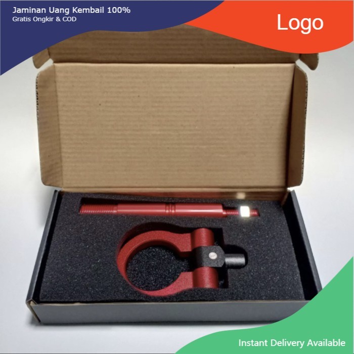 Towing hook besi derek mobil avanza xenia warna merah Tasya_Variasi_Mobil