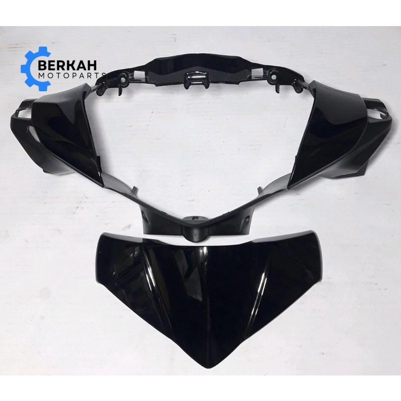 Batok Depan Supra X 125 Helm In 2011 2012 2013 Hitam | front handle cover WIN | kepala lampu motor h