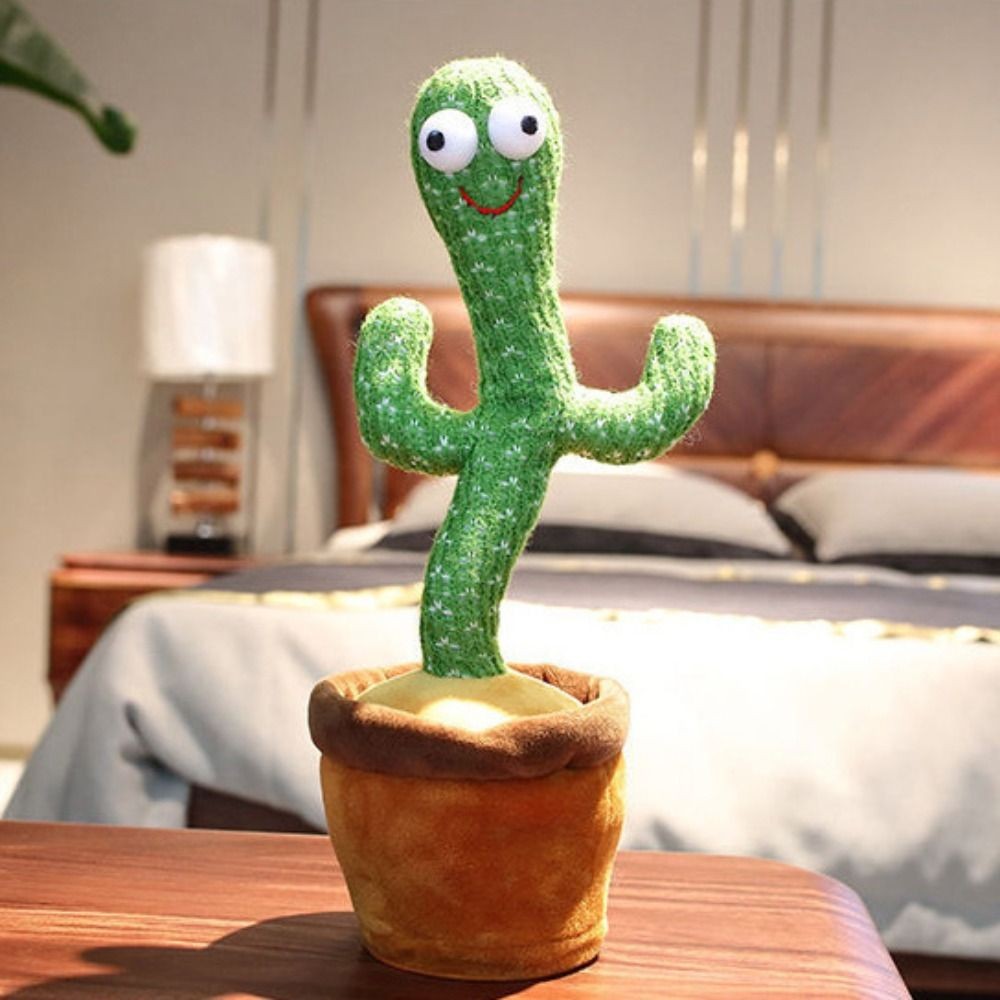 

Dancing Cactus Electronic Dancer Cactus Talking English Version Electronic Dancer Toy Interactive Lighten Dancing Plush Toys