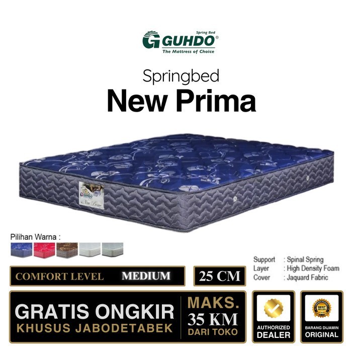 Kasur Springbed Guhdo New Prima T25 Biru 100x200 100 x 200