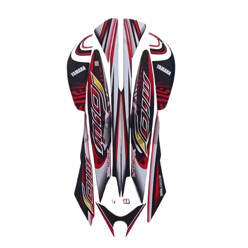 Stiker Striping Mio J 2013 Merah Biru List Stiker Standart Mio J 2013 - Striping Standart Mio J 2013