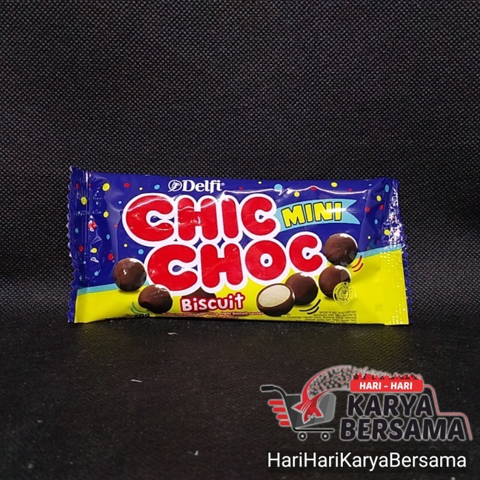 

MAKANAN RINGAN DELFI CHIC CHOC COKELAT BISKUIT MINI 20GR