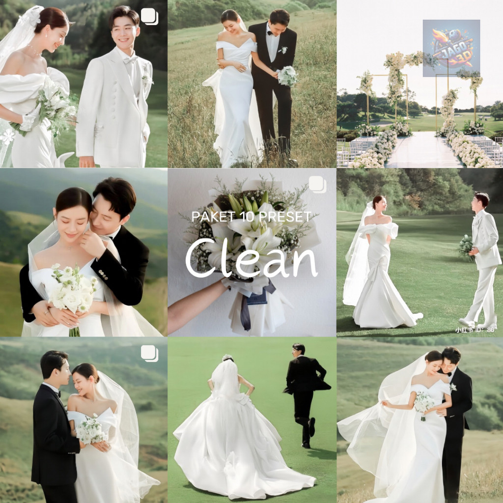 10 Preset Wedding | Paket Clean | Lightroom NEW