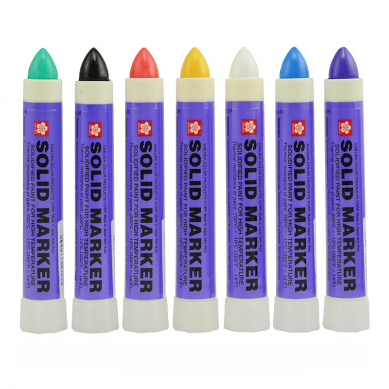 

Color Solid Paint Pen Underwater Writing Industrial Crayon Multi-purpose Steel Rubber Wood Board Waterproof Durable Marker Pen