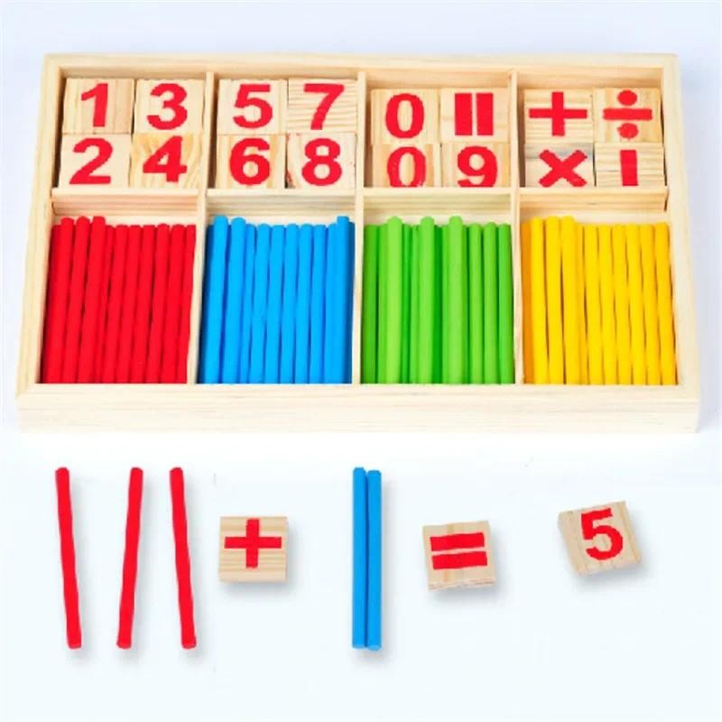 

Children Learning math Wooden Educational Toys Digital Stick Montessori Teaching Aid Mathematics Enlightenment Knowledge