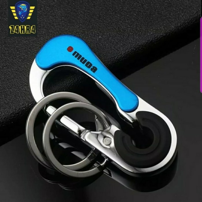 [Promo]NEW gantungan kunci kelas atas. gesper kunci mobil kreatif. - Biru Model 3754